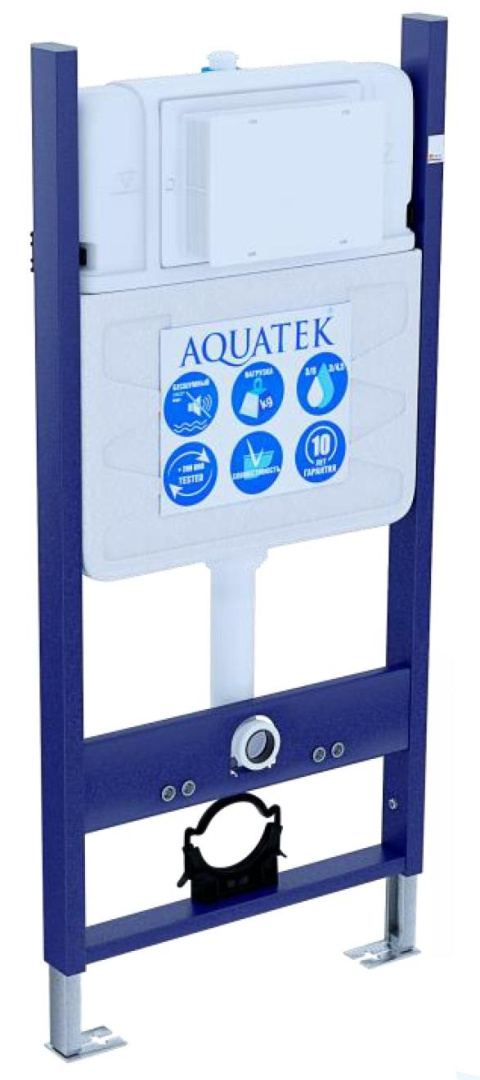 SET AQUATEK ЛИБРА N-14 (рама AQUATEK Standard INS-0000014(без клавиши и крепежа)+унитаз ЛИБРА New AQ0530N-00 с тонким сиденьем soft-close, фото 3