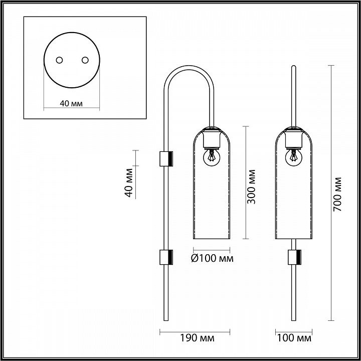 Бра Odeon Light Vosti 4805/1W, фото 4
