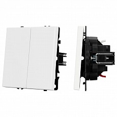 Выключатель двухклавишный без рамки Arlight SWT 054238, фото 1