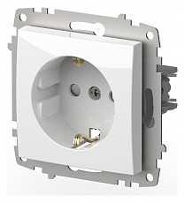 Розетка с заземлением и со шторкой, без рамки Elbi Eleсtriс Zena Vega 609-015600-243, фото 1