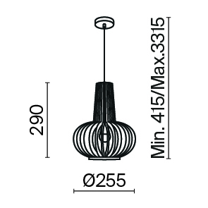 Подвесной светильник Maytoni MOD193PL-01W, фото 4
