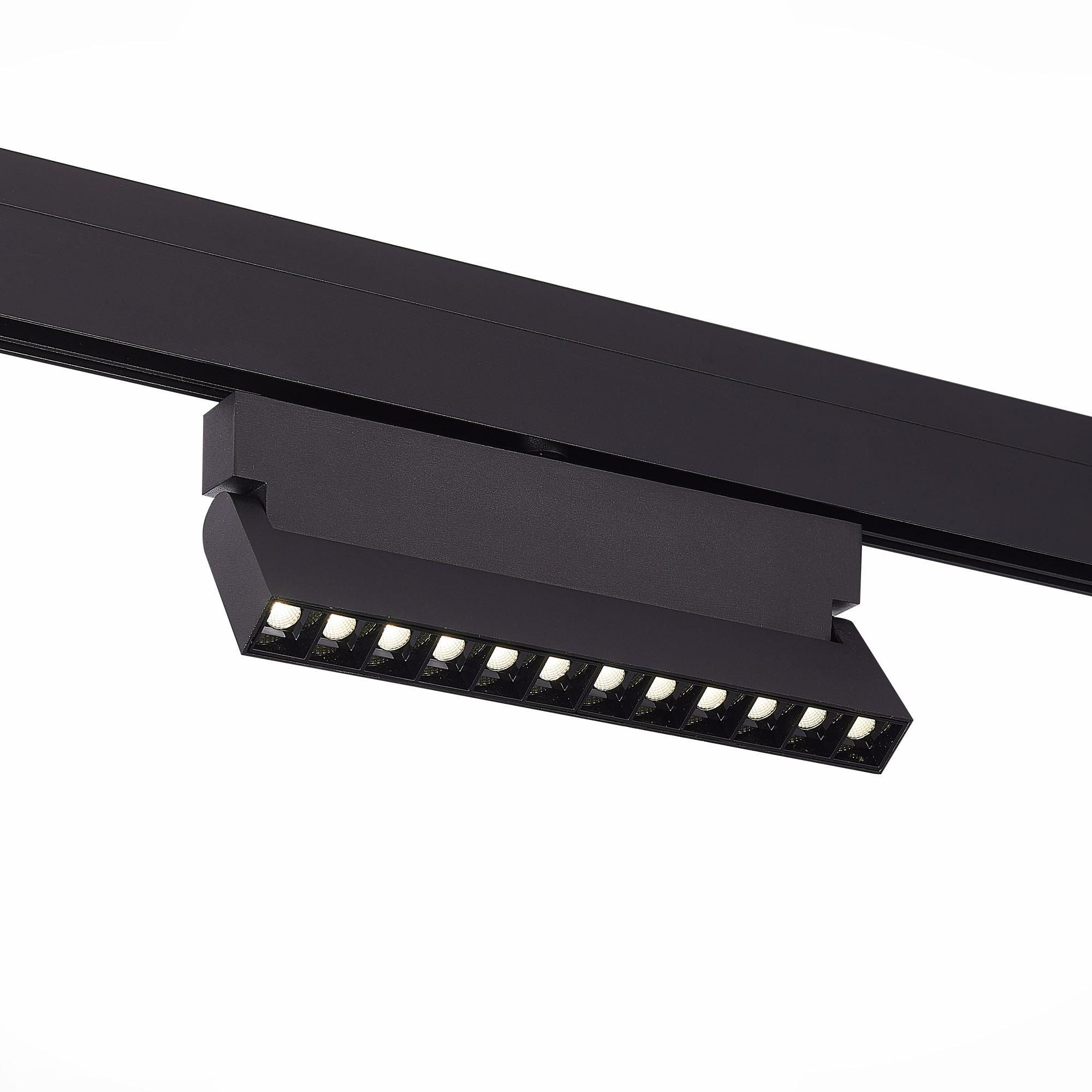ST362.436.12 Магнитный трековый светильник Черный LED 1*12W 3000K 1 009Lm Ra>80 36° IP20 L219xW22xH1 СКАЙЛАЙН 48V, фото 1