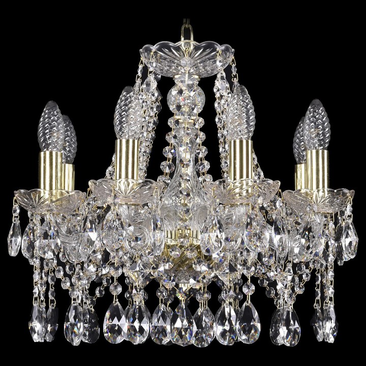 Подвесная люстра Bohemia Ivele Crystal 1413 1413/8/141/G, фото 1