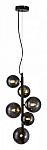 Подвесная люстра Indigo Molecola 11018/6P Black, фото 4