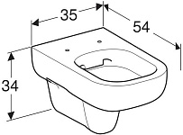 500.210.01.1 Smyle Унитаз подвесной безободковый Rimfree®, глубина 54 см, фото 4