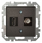 ТВ-розетка и розетка HDMI без рамки LIREGUS EPSILON 28-1132, фото 1