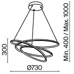 Подвесной светильник Maytoni MOD100PL-L88WK1, фото 3