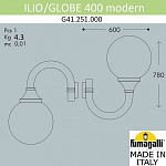 Светильник на штанге Fumagalli Globe 400 Modern G41.251.000.AZE27, фото 3