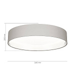 SLE300512-01 Светильник потолочный Никель/Серый, Серебристый LED 1*50W 3000K/4000K/5000K БЕРА, фото 2