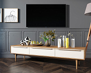 Консоль под TV "Bruni white" с ящиками арт BR-21WH, фото 4