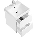 1A2516K0SD010 Набор: 1A251601SD010 Тумба-умывальник Сканди 45 Белый/1WH501630 Раковина Адриана 45, фото 3