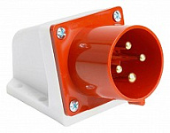 Вилка угловая 3P+PE Stekker  49448