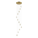 SL6114.203.12 Светильник подвесной ST-Luce Золотистый/Прозрачный LED 12*3W 3000K КАСКАТО, фото 1