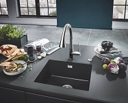 32294002 Zedra Смеситель для кухни с выдвижной лейкой, хром, фото 4