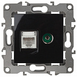 ТВ-розетка и розетка Ethernet RJ-45 без рамки Эра Эра 12 12-3110-06, фото 2