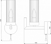 Бра Eurosvet Arganie 60133/1 серебро, фото 4