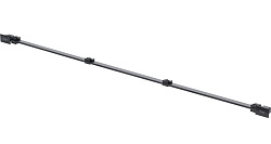 711870 Visign SR3 дизайн-вставка для Advantix Vario 300-1200 мм с компл. для монтажа и бок. накладками, черный, нержавеющая сталь, модель 4965.32, фото 1