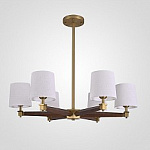 Люстра на штанге Imperiumloft Jorgenson White/Dark wood STAVRA01