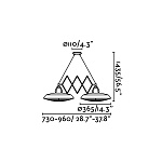 Белый светодиодный подвесной светильник Plec, фото 2