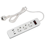 Сетевой фильтр Uniel S-GSR3-1,5 U2C1 WHITE/GREY UL-00012107