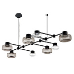 SL6005.403.08 Светильник подвесной ST-Luce Черный/Дымчатый, Прозрачный LED 8*3W 3000K ВАЛЛО, фото 4