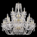 Подвесная люстра Bohemia Ivele Crystal 1402 1402/16+8+4/300/3d/G, фото 2
