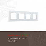 Рамка на 4 поста Arte Milano am-503.02 503.02-4.white, фото 3