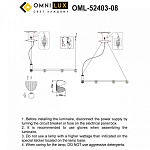 Подвесная люстра Omnilux Cennina OML-52403-08, фото 4