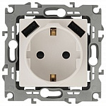 Розетка с заземлением и со шторкой и 2хUSB, без рамки Эра Эра 12 12-4109-02, фото 1