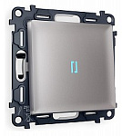 Выключатель проходной одноклавишный с подсветкой Ambrella Volt ALFA MA502040