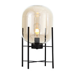 SL1050.505.01 Прикроватная лампа ST-Luce Черный/Коньячный E27 1*40W (из 2-х коробок) БУРАСКА, фото 1