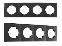 Рамка на 4 поста Arte Milano am-502.04 502.04-4.black, фото 1