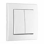Выключатель двухклавишный Arte Milano SET06-1 SET06-1-30-2 silver