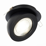 ST654.438.10 Св-к встр. Черный LED 1*10W 3000K 850Lm Ra>90 38° IP20 D109xH60 180-240V Встраиваемые светильники, фото 2
