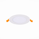ST209.548.06 Св-к встр. Белый LED 1*6W 4000K 330Lm Ra80 110° IP20 D117xH18 90-265V Встраиваемые светильники, фото 2