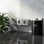 Розетка с заземлением и со шторками и USB Werkel Gallant (серебряный) W5071706, фото 3
