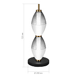 SL6130.404.12 Прикроватная лампа ST-Luce Черный/Белый, Дымчатый LED 1*16W 3000K АЙС, фото 3
