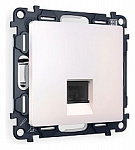 Розетка Ethernet RJ-45 и со шторками, без рамки Ambrella Volt ALFA MA212010