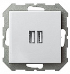 Розетка 2хUSB type A без рамки LIREGUS EPSILON 28-0352, фото 1