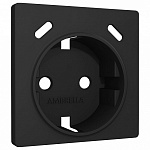 Накладка для розетки с заземлением и со шторками и 2хUSB type С Ambrella Volt ALFA AP8105, фото 2