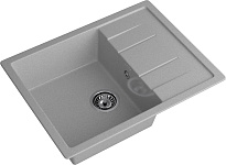 GRANFEST Мойка композит QUADRO GF-Q--650L чаша с крылом 650*500мм серый арт.GF-, фото 2