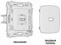 Розетка HDMI без рамки Ambrella Volt OMEGA MO114010, фото 4