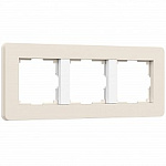 Рамка на 3 поста Werkel Split (айвори/белый, soft-touch) W0033066