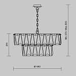 Подвесной светильник Maytoni MOD043PL-12CH, фото 3