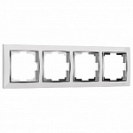 Рамка на 4 поста Werkel Snabb (белый/хром) W0041901, фото 1