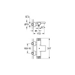 34174001 Grohtherm 2000 Термостатический смеситель Смесители для ванны (XL Waterfal), хром, фото 4