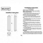 Накладной светильник Belfast PENNINGTON 602W-2 CR, фото 4