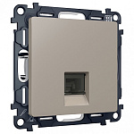 Розетка Ethernet RJ-45 и со шторками, без рамки Ambrella Volt ALFA MA372005
