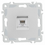 Розетка телефонная RJ-11 без рамки Arte Milano am-206 206.51-1.silver, фото 2