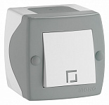Выключатель одноклавишный Mono Electric Octans IP20 104-020001-100, фото 2